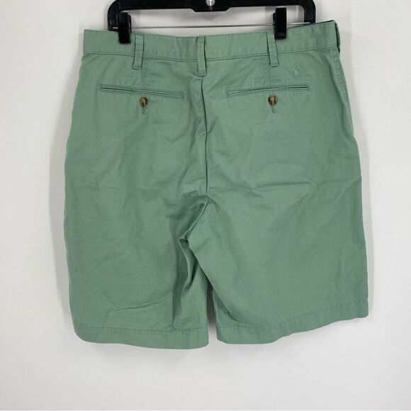 Polo Ralph Lauren Men's Sage Green Flat Front Relaxed Fit Shorts 33 - Picture 2 of 3